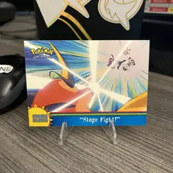 Pokemon 2000 Topps TV Animation Stage Fight Orange Islands Blue Label - Image 1