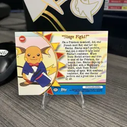 Pokemon 2000 Topps TV Animation Stage Fight Orange Islands Blue Label - Image 2