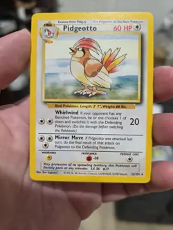 Pidgeotto 22/102 Base Set Pokemon Vintage LP-MP - Image 2