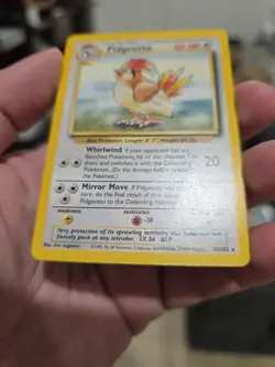 Pidgeotto 22/102 Base Set Pokemon Vintage LP-MP - Image 3