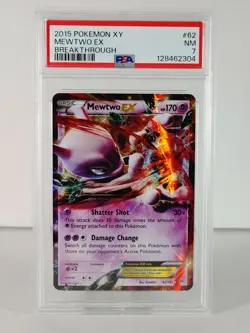 Mewtwo EX - Ultra Rare - XY BREAKthrough - 62/162 - POKEMON 2015 - PSA 7 - Image 1