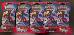 Pokemon TCG Destined Rivals Sleeved Booster Packs 5X with 1 Blister Pack Sealed - Image 1