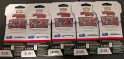 Pokemon TCG Destined Rivals Sleeved Booster Packs 5X with 1 Blister Pack Sealed - Image 2