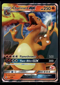 2019 Pokemon Hidden Fates 9 Charizard GX LP - Image 1