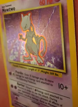 Mewtwo 10/102 Holo Rare Base Set 1999 Pokemon Card - Vintage WOTC Pokemon TCG - Image 3