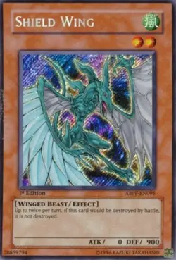 Moderately Played Shield Wing - ABPF-EN095 - Secret Rare - Unlimited Edition - Y - Image 1