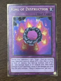 Ring of Destruction PGL2-EN063 Return of the Bling 1st Edition Gold Rare LP - Image 1