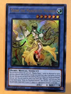 Ohime the Manifested Mikanko AMDE-EN027 Ultra Rare 1st Edition Yugioh NM - Image 1