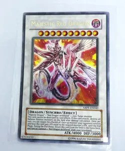yugioh MAJESTIC RED DRAGON ABPF-EN040 Ultimate Rare Unlimited Ed Light Play - Image 1