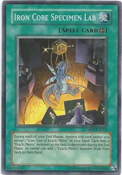 Iron Core Specimen Lab ABPF-EN055 - Yugioh Yu Gi Oh! Foil Holo Super Rare - Image 1