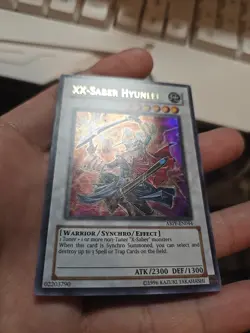Yugioh XX-Saber Hyunlei ABPF-EN044 Ultra Rare LP Unl Ed - Image 3