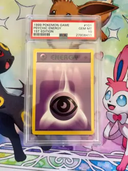 PSA 10 Psychic Energy 101/102 Base Set (1st Edition & Shadowless) Pokemon Card - Image 1