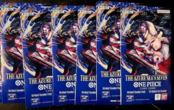 One Piece TCG The Azure Sea’s Seven OP-14 Sleeved Booster Pack Lot Of 6 Sealed - Image 1