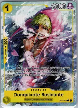 Donquixote Rosinante (Alt Art) OP12-108 English Legacy of Master - One Piece NM - Image 1
