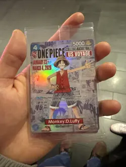 ONE PIECE Monkey D. Luffy College Basketball US Voyage 2026 Promo Mint Sealed - Image 1