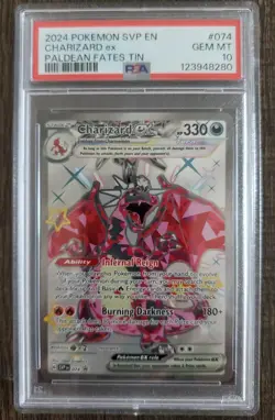 Charizard ex 074 Sv: Scarlet & Violet Promo Cards Holo PSA 10 Pokemon - Image 1