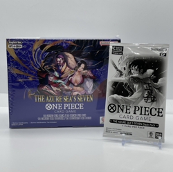 ONE PIECE CARD GAME THE AZURE SEA'S SEVEN BOOSTER BOX OP14 ENGLISH W/ DASH PACK - Image 1