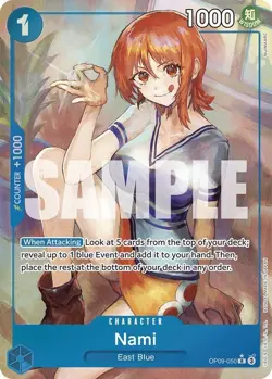 One Piece TCG: Emperors in the New World OP09-050 Nami (Alt Art/Parallel) - M/NM - Image 3