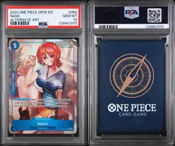 PSA 10 Nami Foil (Alt Art) OP09-050 Emperors in the New World One Piece TCG - Image 1