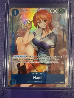 Nami - One Piece TCG OP09-050 - AA Alt Art Rare R - Emperors in the New World - Image 1