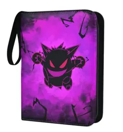 Pokemon Gengar Zip Up Card Binder with 50 Sheets & 5 Colored Sheet Seperators - Image 1