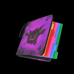 Pokemon Gengar Zip Up Card Binder with 50 Sheets & 5 Colored Sheet Seperators - Image 3