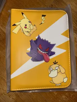 Full Zip Pokemon Cards Binder Holder Fits 400 Cards w/ 50 Removable Sleeves - Image 1