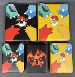 Pokemon Card Binder Zip Album 900 or 400 Cards 3x3 & 2x2 - 5 Designs - NEW - Image 2