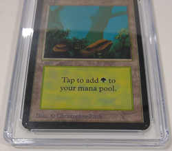 1993 Magic: The Gathering MTG Limited Edition Alpha Forest (Rocks) CGC 6 Ex/NM - Image 3