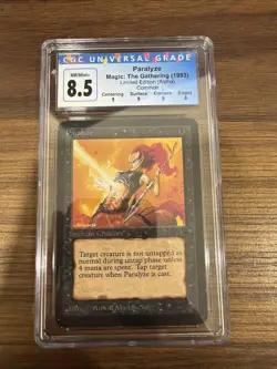 Magic: The Gathering MTG Paralyze [Alpha Edition] Graded CGC 8.5 NM/Mint+ - Image 1