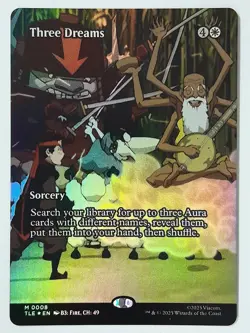 Three Dreams (Foil Borderless #8) - NM - TLE TLA Avatar Eternal 0008 - MTG Magic - Image 1