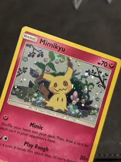 Pokemon Mimikyu SM163 Holo Black Star Promo *SWIRL* 2019 Sun & Moon TCG - Image 2