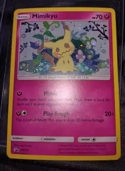 Pokemon TCG Mimikyu SM163 Sun & Moon Black Star Promo Holo Pack NM😈💪 - Image 1