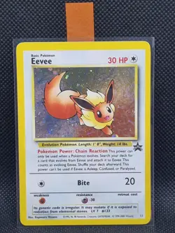 Eevee #11 - Black Star WOTC Holo Promo - Pokemon Card - Light Play- Free Post - Image 2