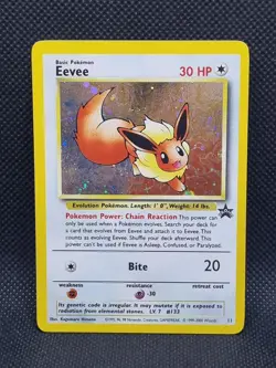 Eevee #11 - Black Star WOTC Holo Promo - Pokemon Card - Light Play- Free Post - Image 3
