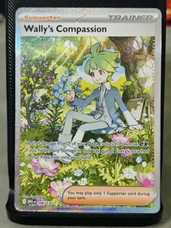 Pokemon TCG Wally's Compassion 186/132 Special Illustration Rare Mega Evolution - Image 1
