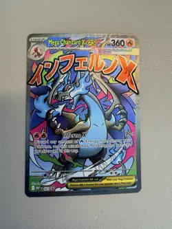 Mega Charizard X EX 023 Black Star Promo Full Art - Pokemon Phantasmal Flames - Image 1