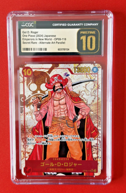 CGC GEM MINT 10 Gol D. Roger OP09-118 Alt Art SEC Emperors in the New World - Image 1