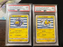Yokohama’s Pikachu 280 281 282 283/SM-P 2018 Pokemon Center Japanese PSA 9 Set - Image 2