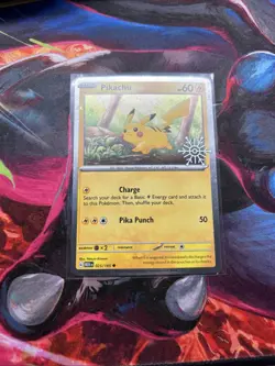 Sealed Pokemon TCG Snowflake Stamped Pikachu Holiday Calendar 025/165 Promo Card - Image 1