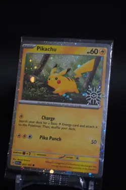 Sealed Pokemon TCG Snowflake Stamped Pikachu Holiday Calendar 025/165 Promo Card - Image 1