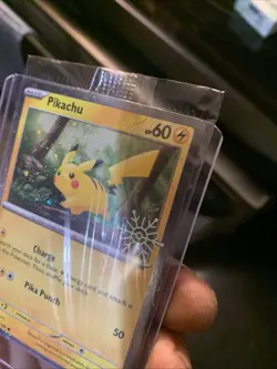 Sealed Pokemon TCG Snowflake Stamped Pikachu Holiday Calendar 025/165 Promo Card - Image 3