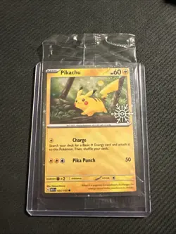 Sealed Pokemon TCG Snowflake Stamped Pikachu Holiday Calendar 025/165 Promo Card - Image 1