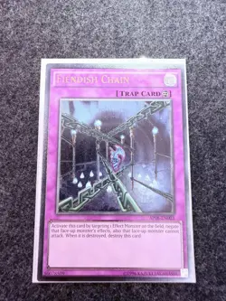Yugioh! Fiendish Chain Ultimate Rare AP08-EN003 (European Version) - Image 1