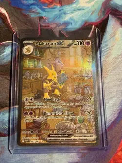 Pokemon TCG Alakazam EX 151 Holo Card Scarlet & Violet 201/165 Near Mint - Image 1