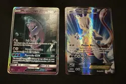 Pokemon Mewtwo GX & Mewtwo EX Holo Card Lot - 2 Cards English 2016 - Image 1