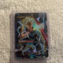 Trunks Future Leader Alt Art Secret Rare FB01-036 Dragon Ball Fusion World Card - Image 1