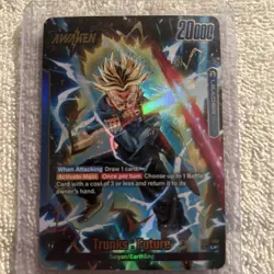 Trunks Future Leader Alt Art Secret Rare FB01-036 Dragon Ball Fusion World Card - Image 4