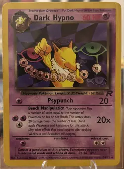 Pokemon TCG Dark Hypno 26/82 Team Rocket set Vintage card - Image 1