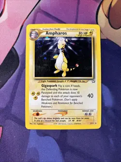 Ampharos - 1/111 - Pokemon Neo Genesis Unlimited Holo Rare Card WOTC LP - Image 1